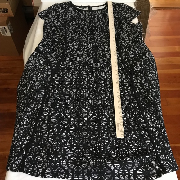 ALFANI Fit & Flare Midi Dress Lace Look Cap Sleeve Women’s Plus Size 20W 1X - Picture 14 of 16